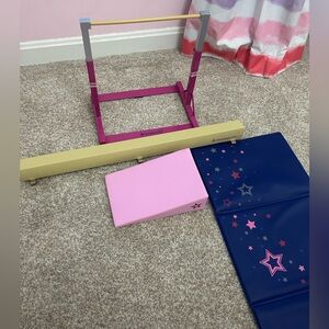 American girl gymnastics playset